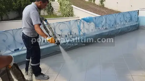 Poliürea Yalıtım – Modern Teras Poliürea Kaplama gerçek proje görseli